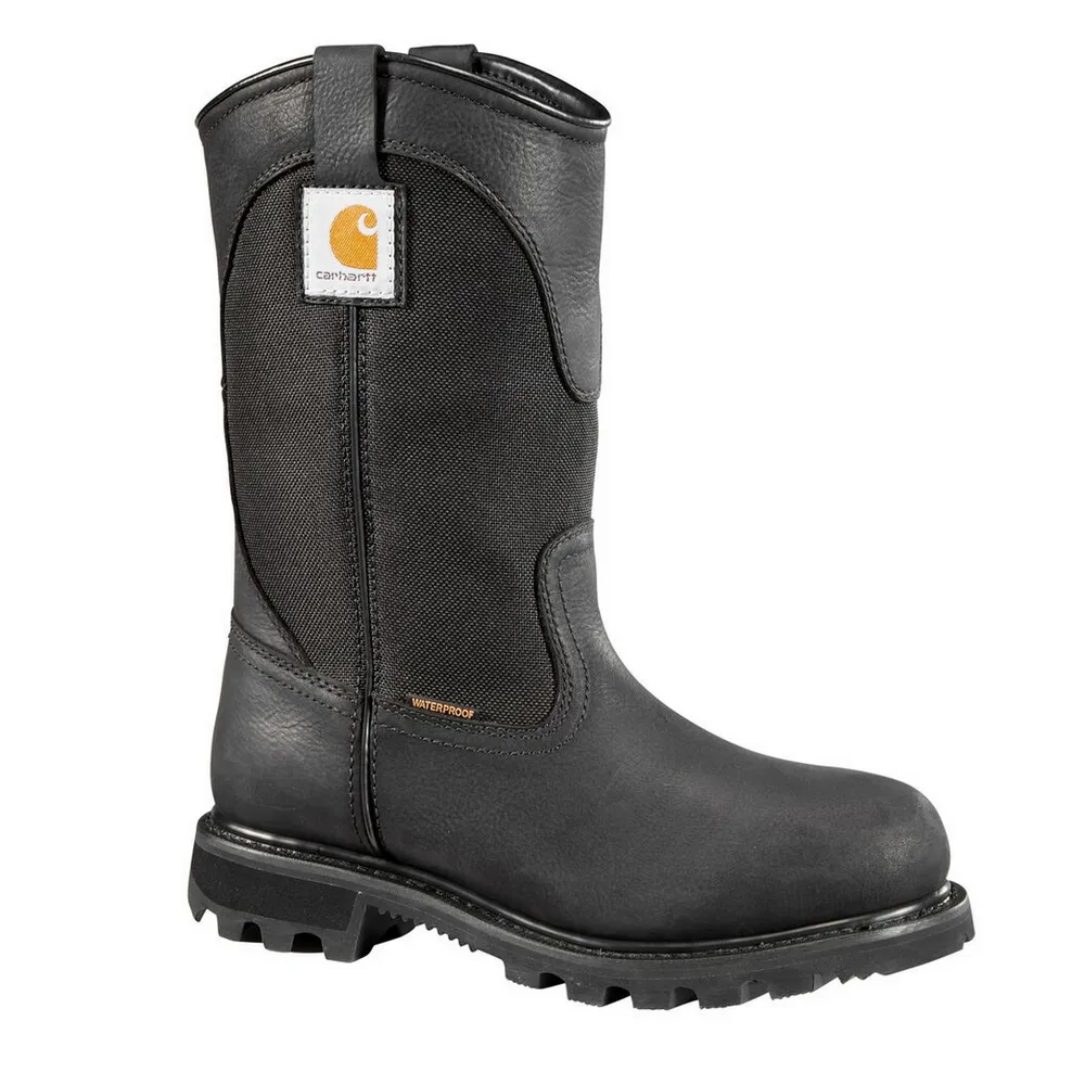10-INCH WELLINGTON NON-SAFETY TOE WORK BOOT - BLK-Black Oil Tanned | Carhartt CWP1151