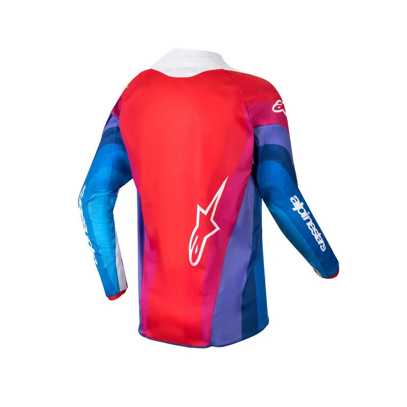 ALPINESTARS 2024 YOUTH RACER PNEUMA JERSEY - BLUE MARS RED WHITE