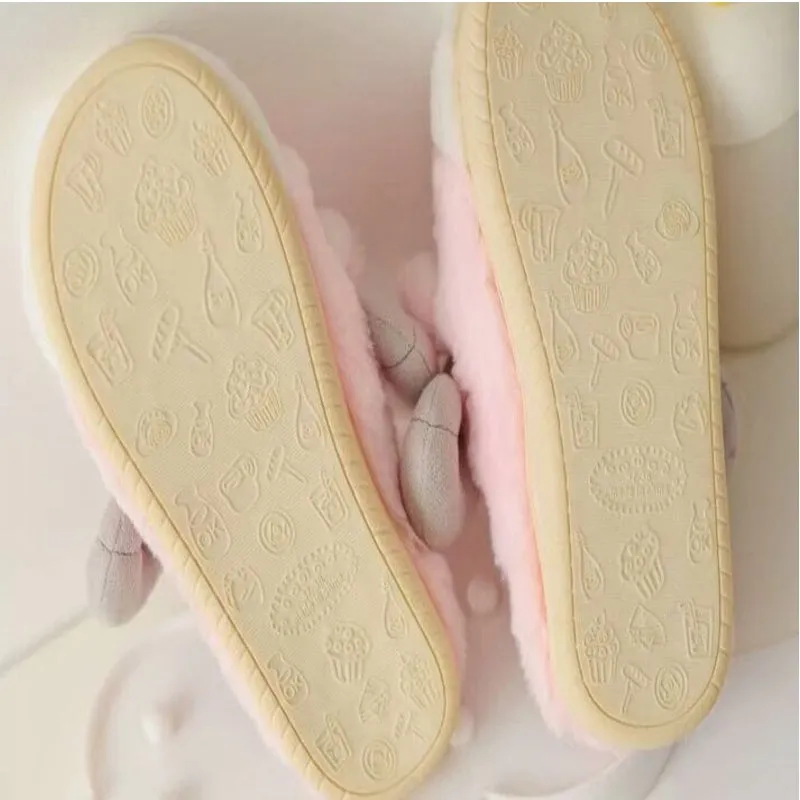 Animal Slippers Autumn And Winter Cartoon Lamb Home Warm Cotton Shoes UGG Style