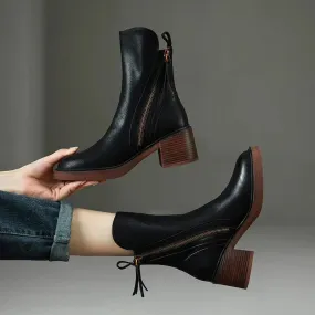 Block Heel Boots