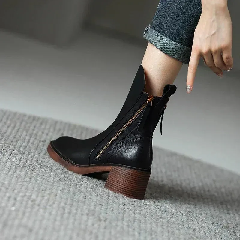 Block Heel Boots