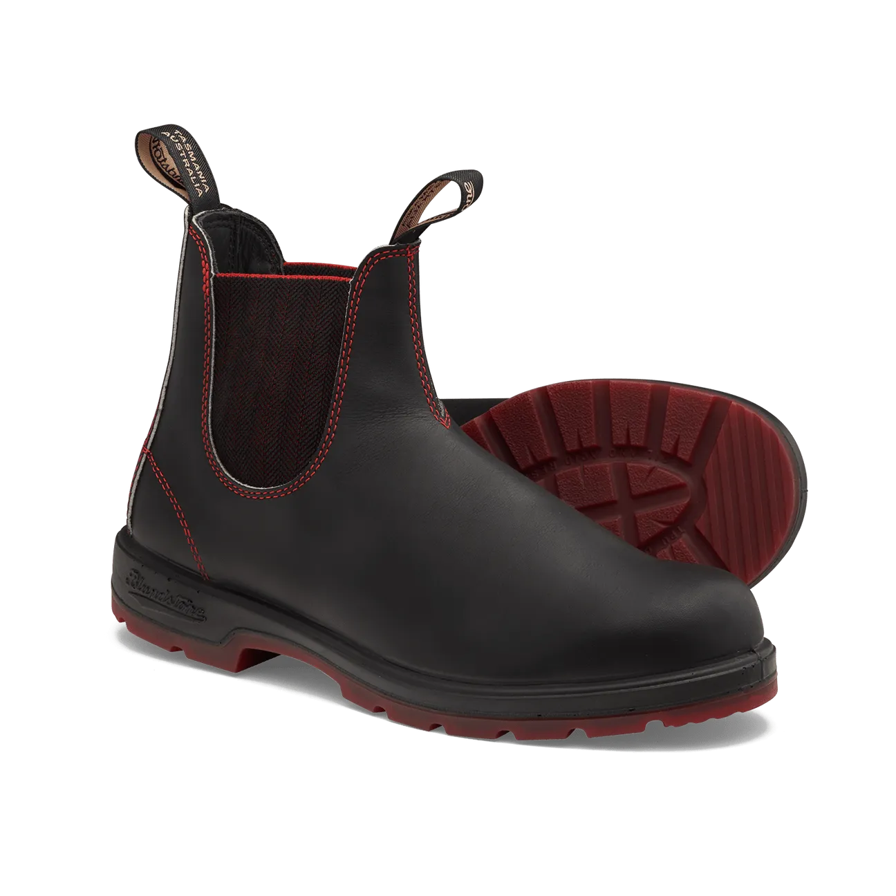 Blundstone Classic Boots 2342- Black Red Elastic
