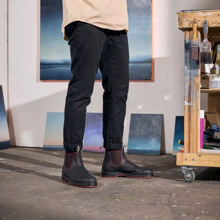 Blundstone Classic Boots 2342- Black Red Elastic