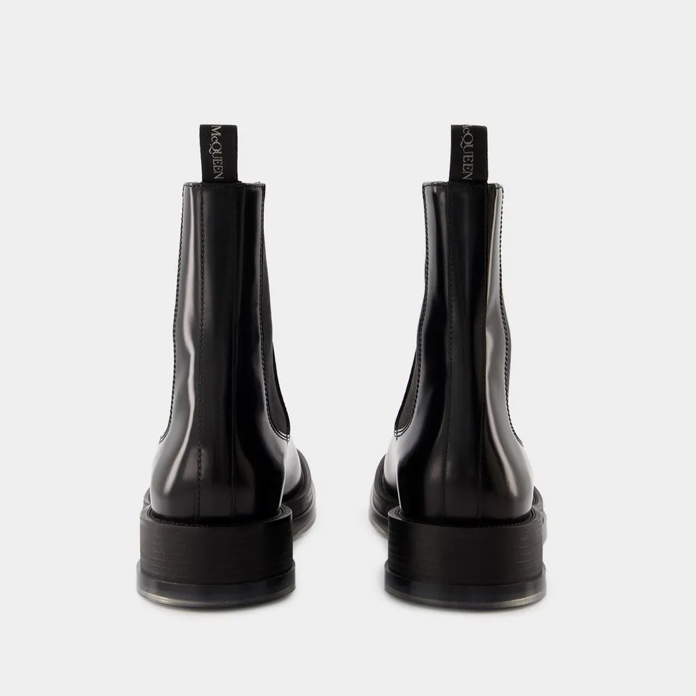 CALF LEATHER BOOTS