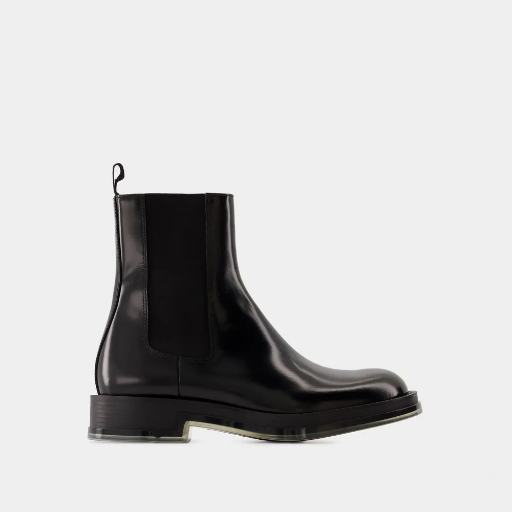 CALF LEATHER BOOTS