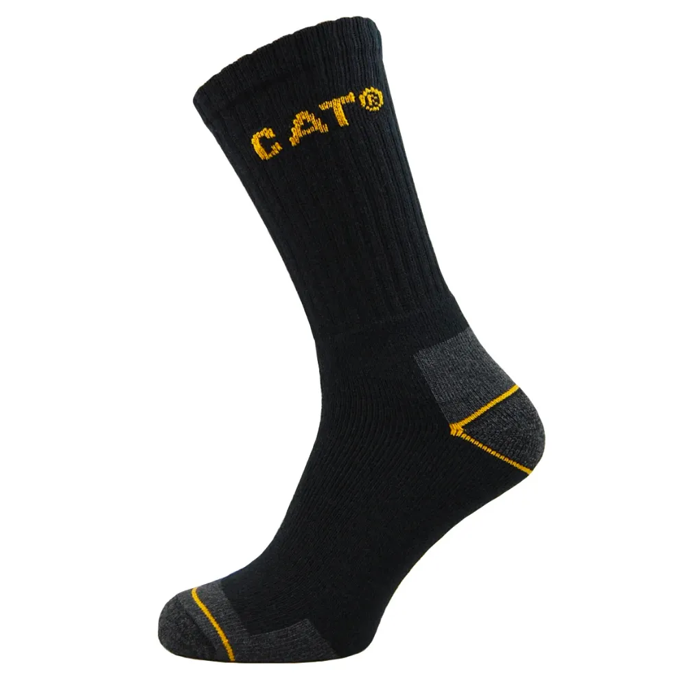 CAT Caterpillar Crew Workwear Socks. 3 Pair Pack.