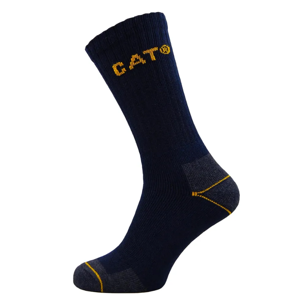 CAT Caterpillar Crew Workwear Socks. 3 Pair Pack.