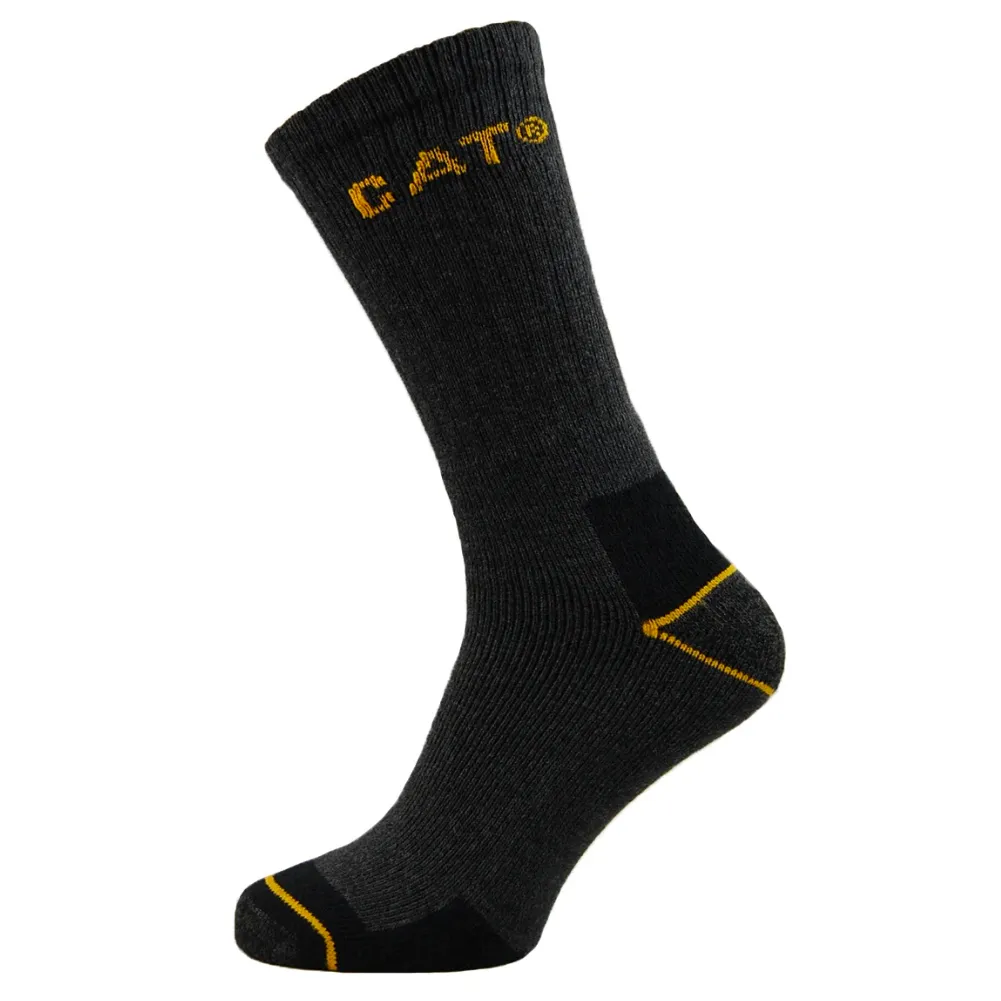 CAT Caterpillar Crew Workwear Socks. 3 Pair Pack.