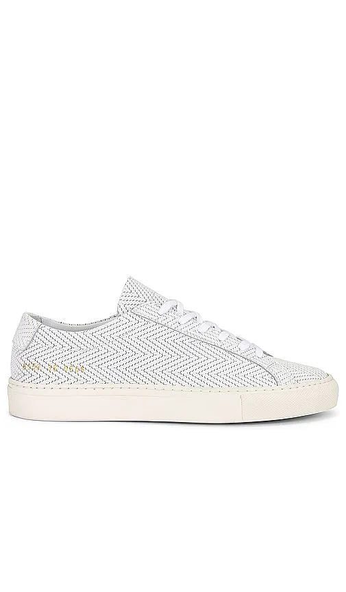 Common Projects Original Achilles Basket Weave Sneaker in White
