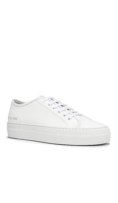 Common Projects Tournament Low Platform Super Sneaker in White