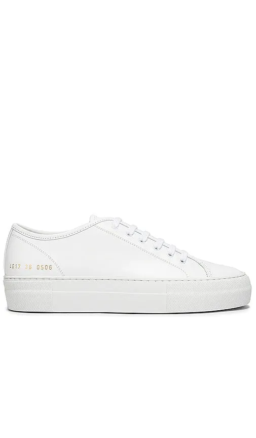 Common Projects Tournament Low Platform Super Sneaker in White