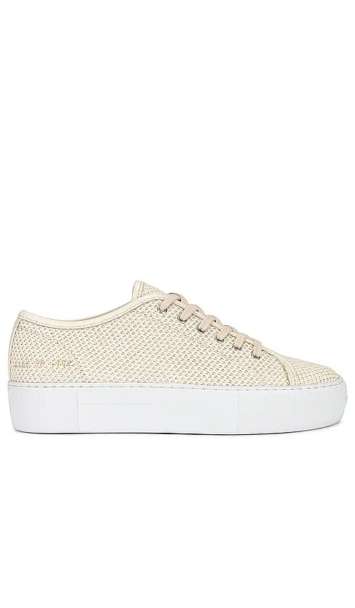 Common Projects Tournament Super Weave Sneaker in Cream