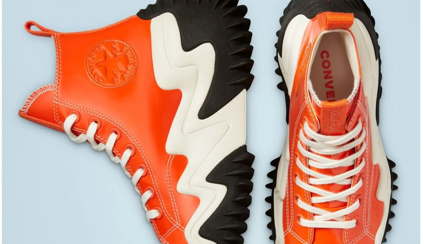 Converse Run Star Motion 171424C Unisex Bold Mandarin/Black/White Sneakers C39