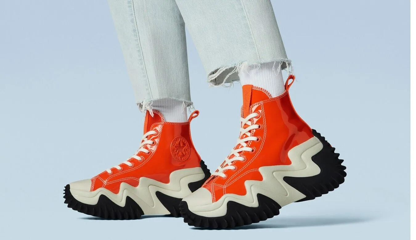 Converse Run Star Motion 171424C Unisex Bold Mandarin/Black/White Sneakers C39