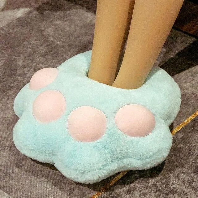 Cosy 2-in-1 Paw Plush Slipper