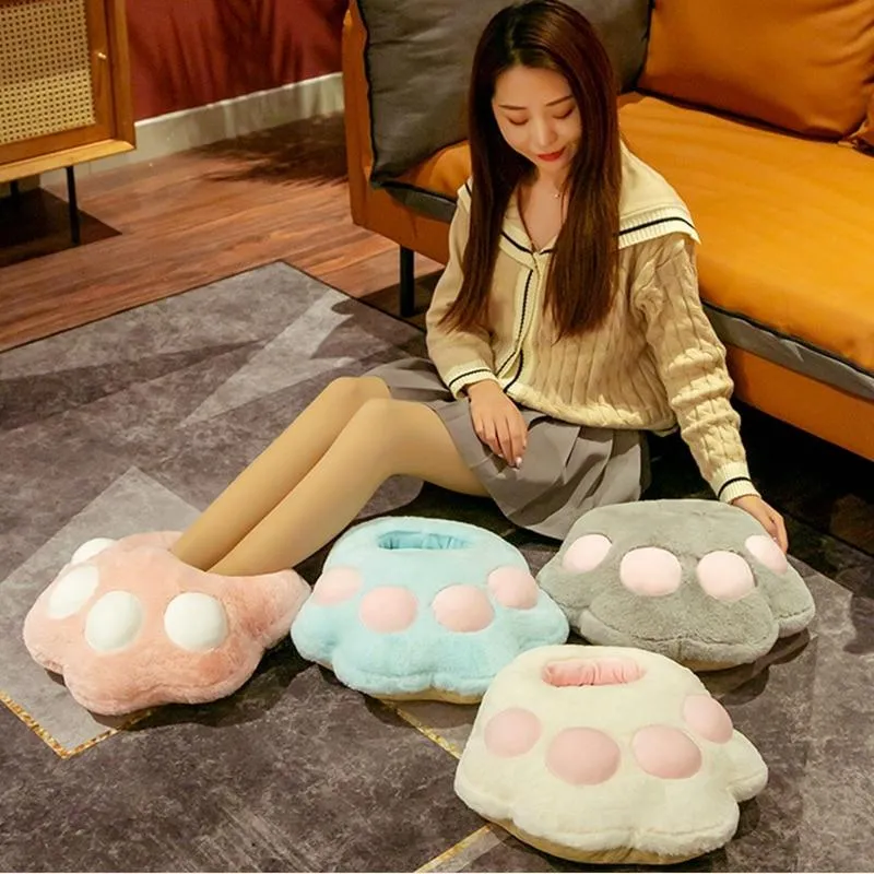Cosy 2-in-1 Paw Plush Slipper