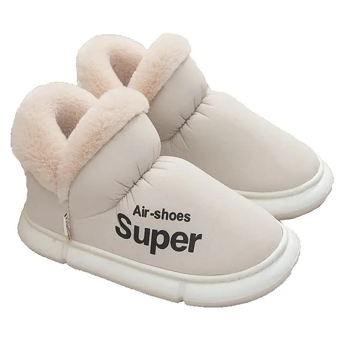 Cuzcare Home Slippers Plush Unisex Warm Winter Shoes