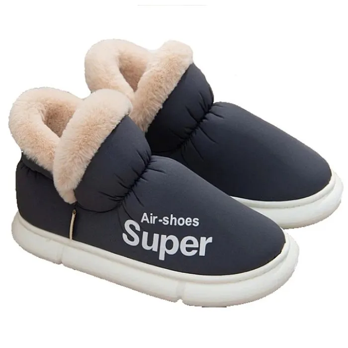 Cuzcare Home Slippers Plush Unisex Warm Winter Shoes