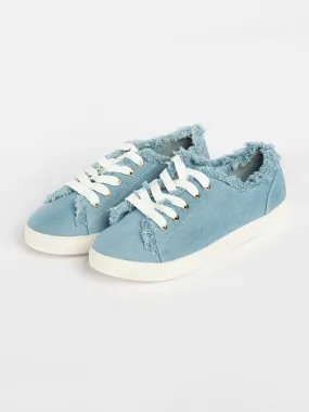 Denim Textured Sneakers