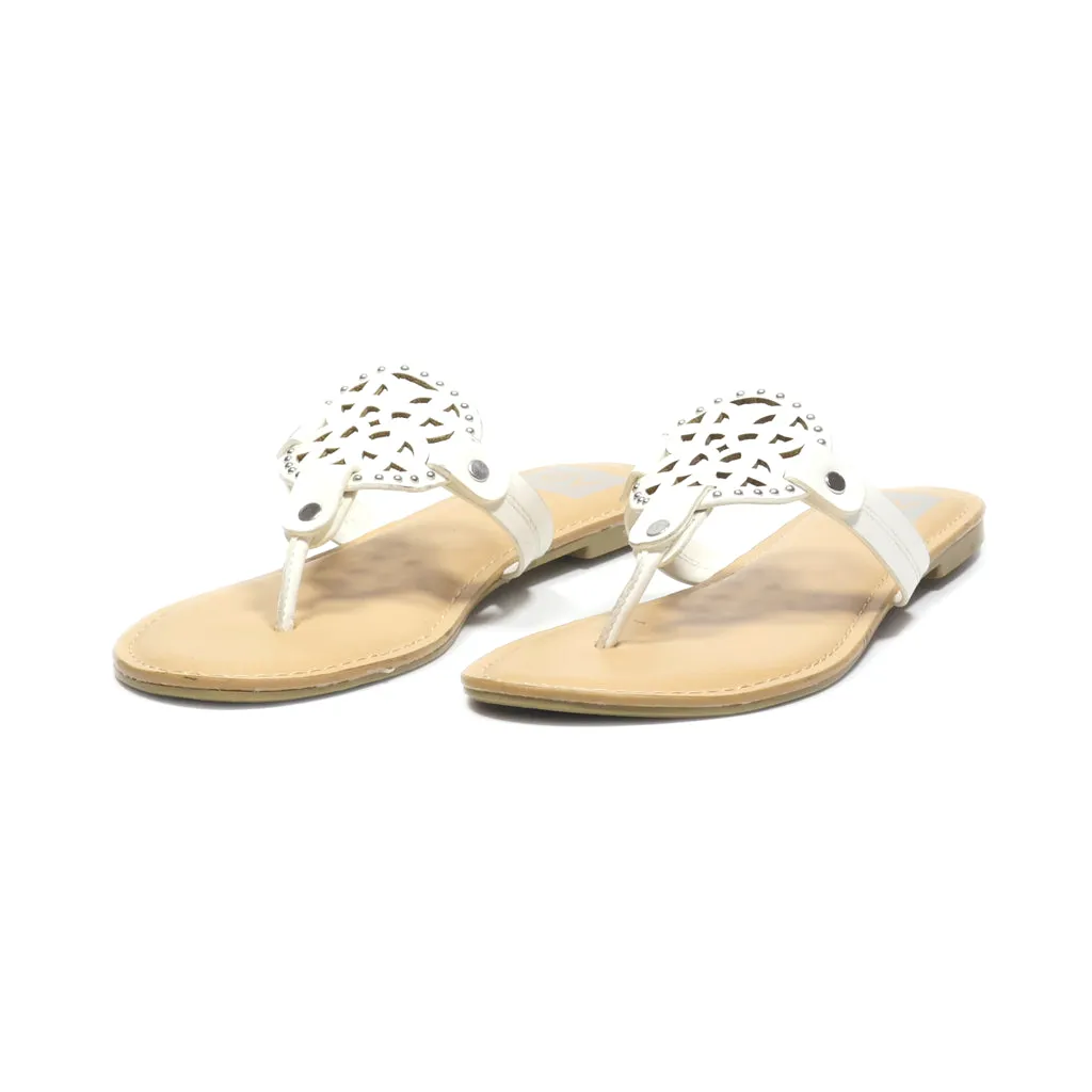 Dolce Vita Slippers Leather Beige Colour For Women