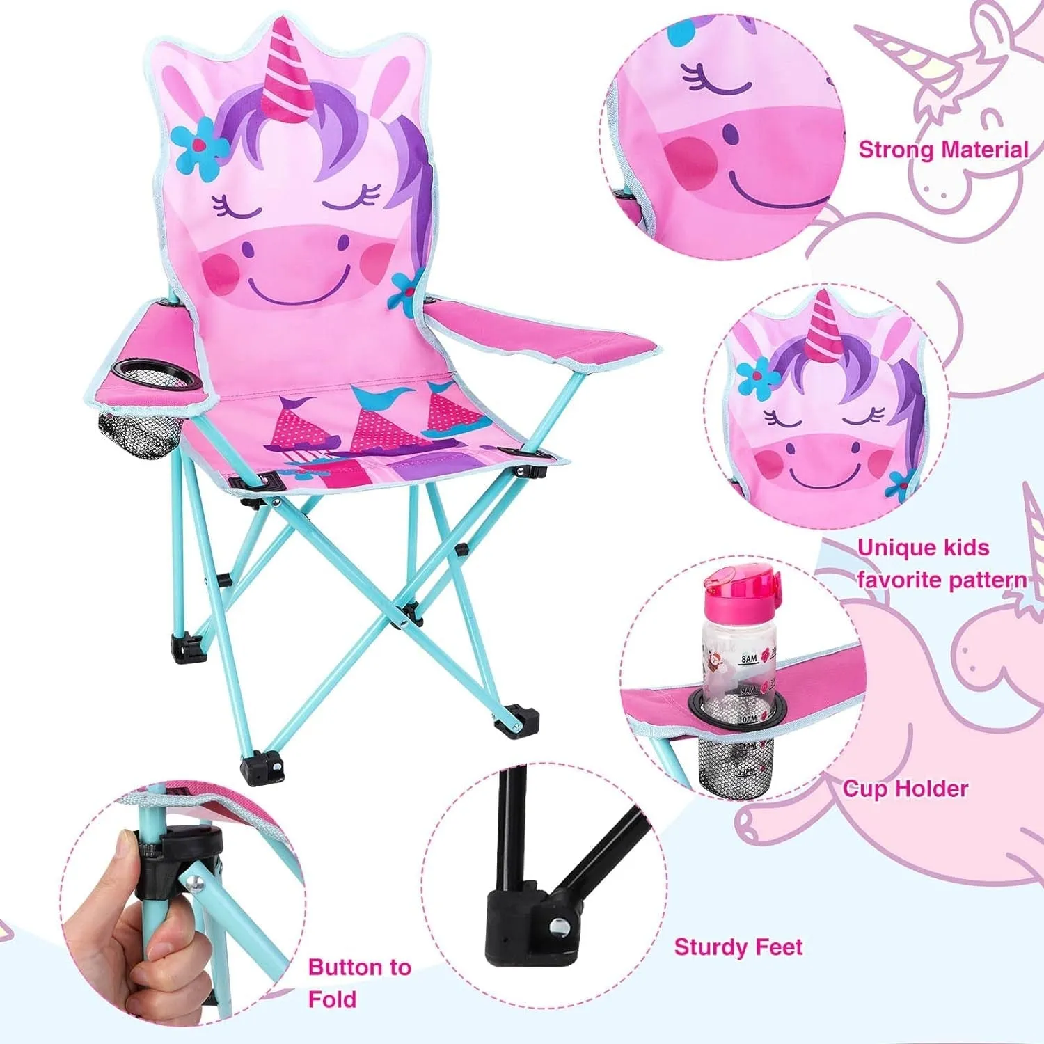 Durable Kids' Camping Chair for Outdoor Adventures - Perfect for Glamping