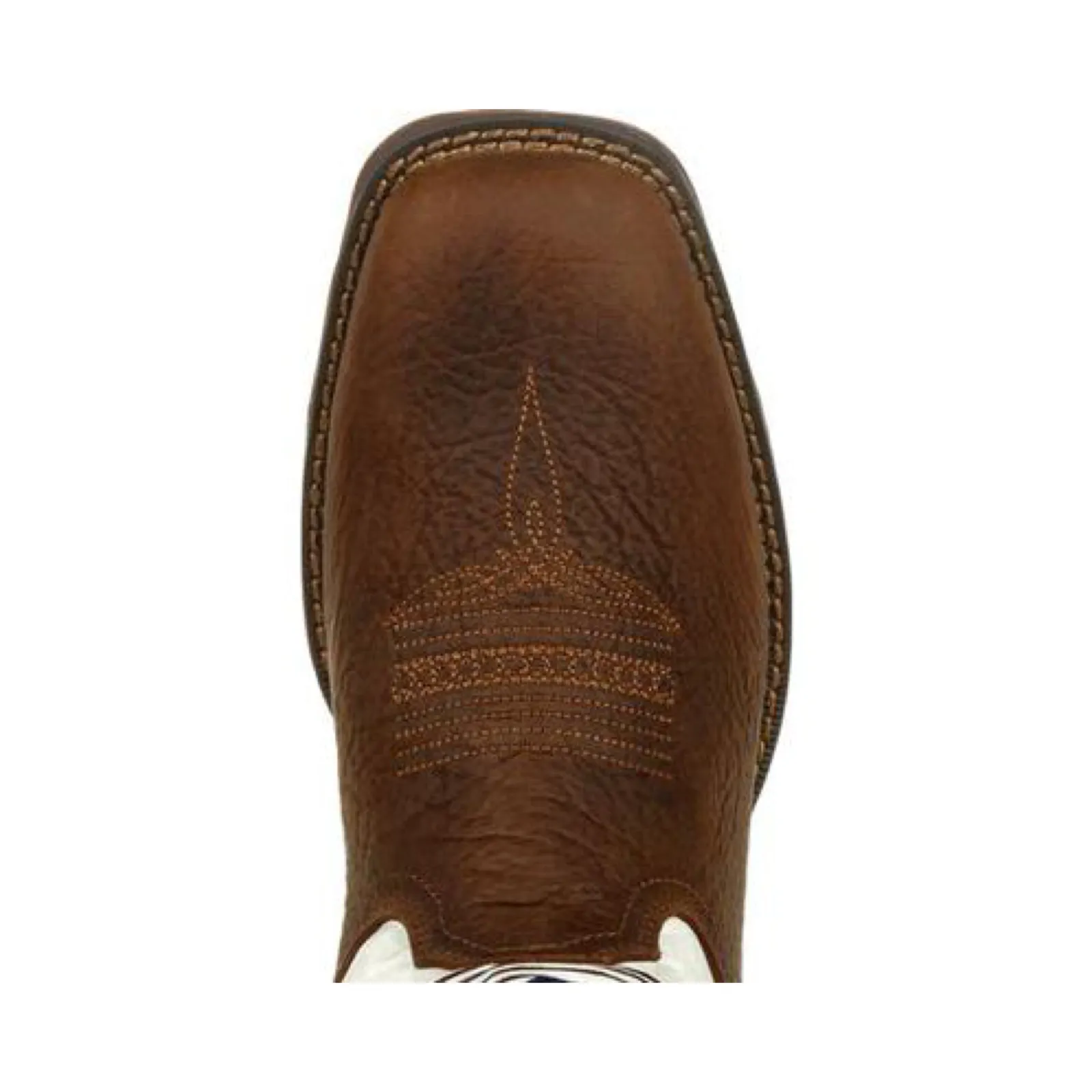 Durango® Ladies Brown & White Flag Embroidery Western Boots DRD0394