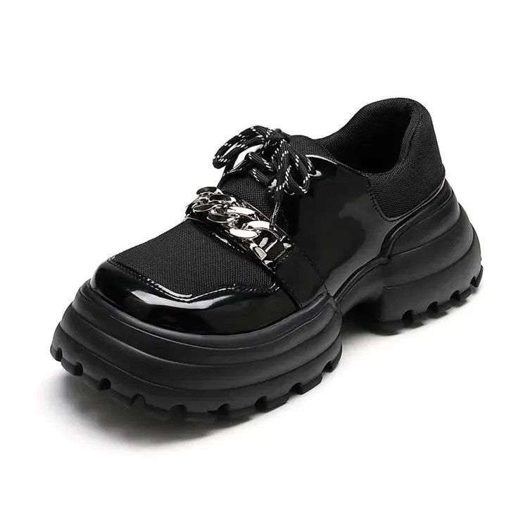 E-Girl Plateau-Sneaker mit Chunky Heels