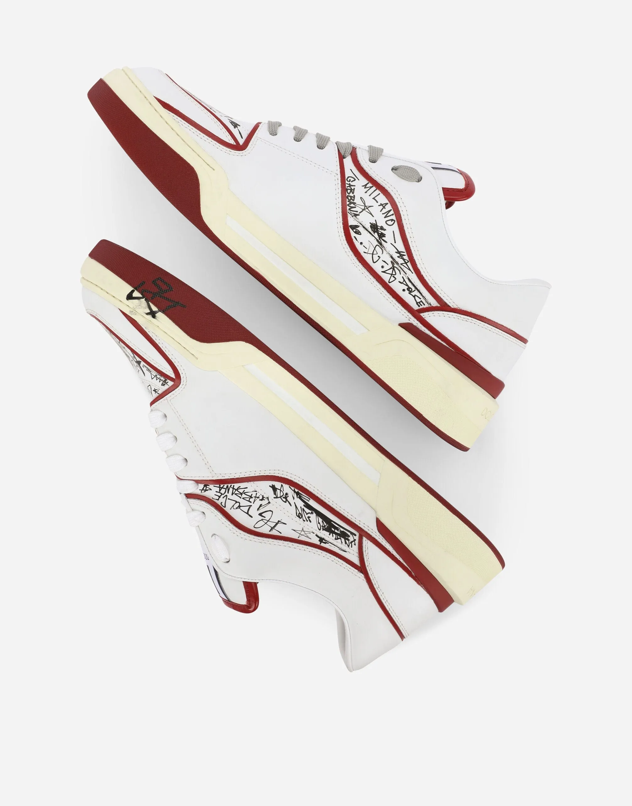 Graffiti-Print New Roma Sneakers