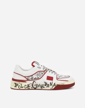 Graffiti-Print New Roma Sneakers