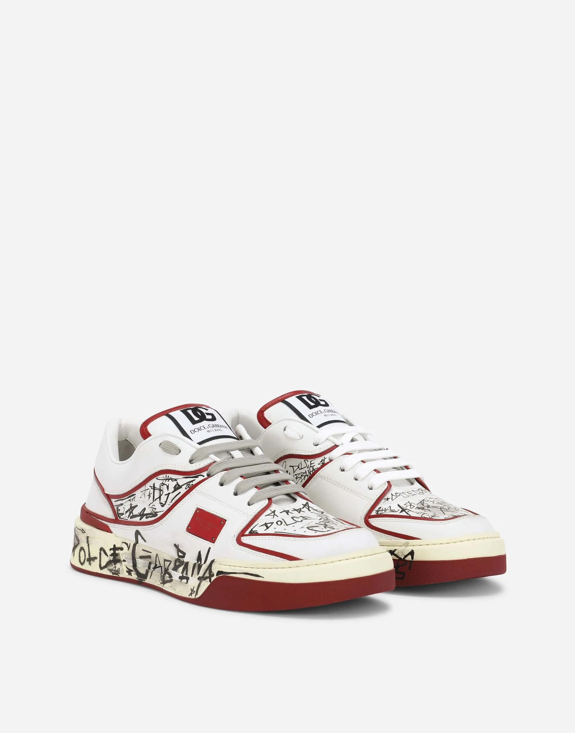 Graffiti-Print New Roma Sneakers