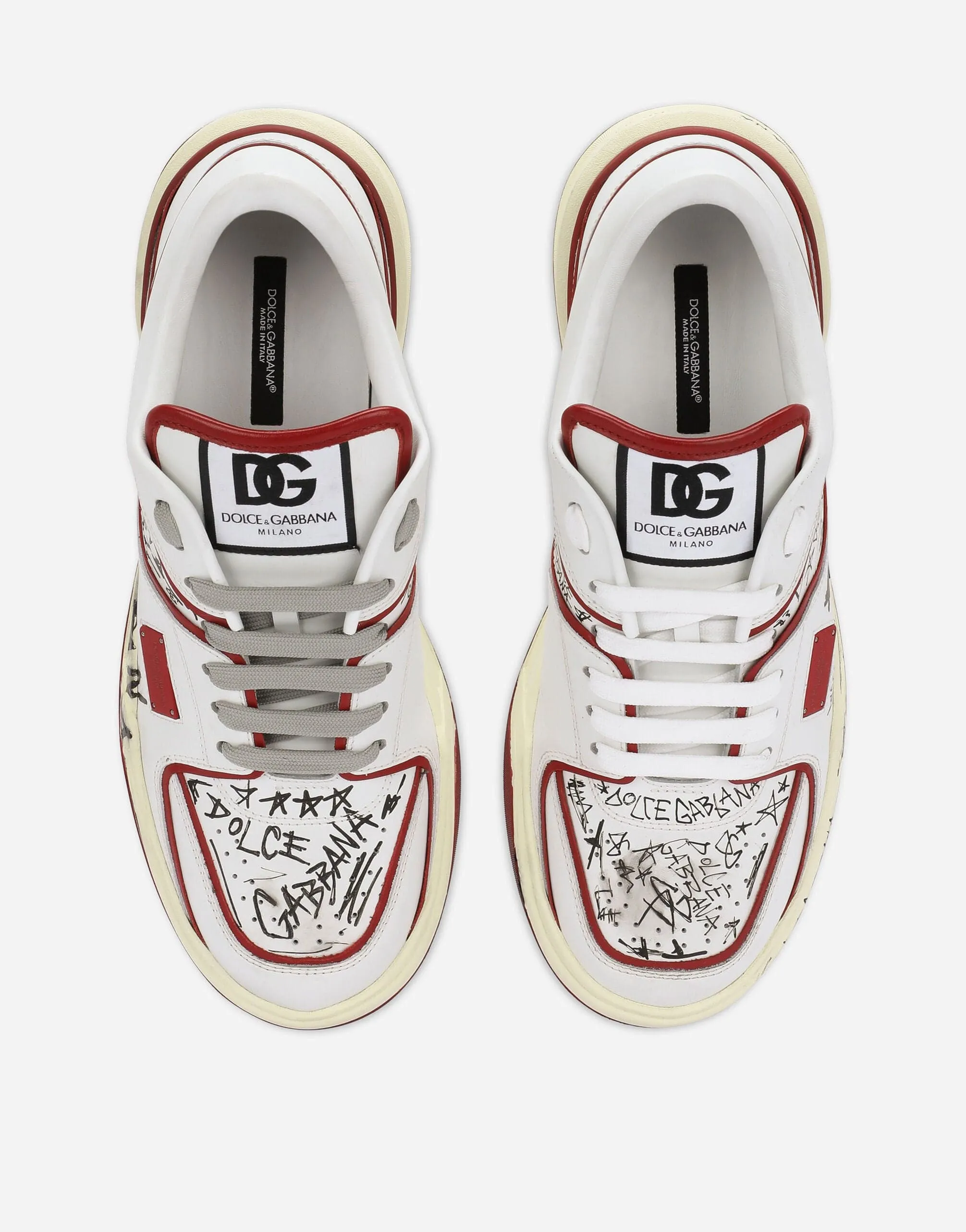 Graffiti-Print New Roma Sneakers