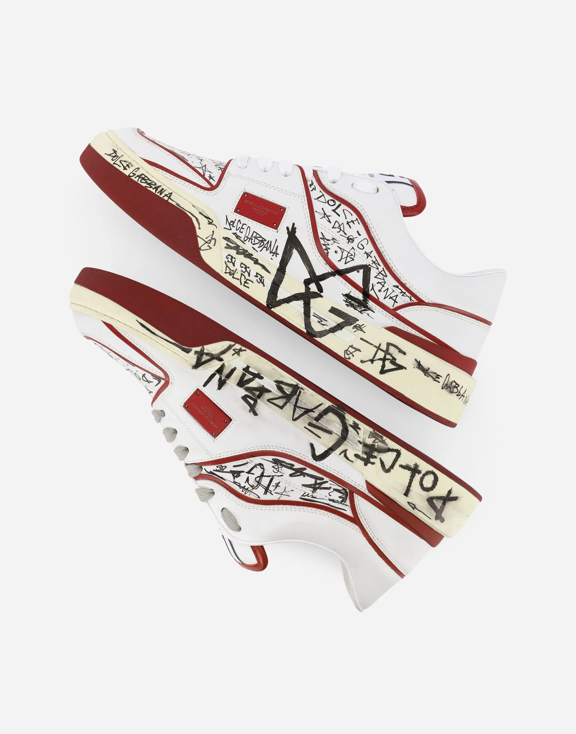Graffiti-Print New Roma Sneakers