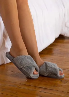 Grey Soft Slippers