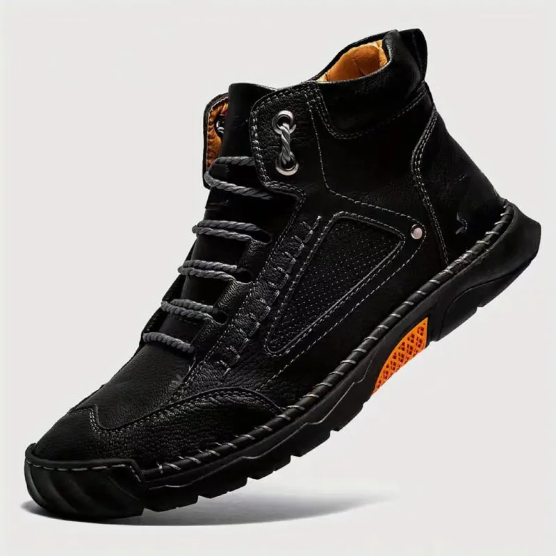 💥Hot Sale💥Stylish Hand-Stitched Flat Sole Men's Boots💥Ultimate comfort💥