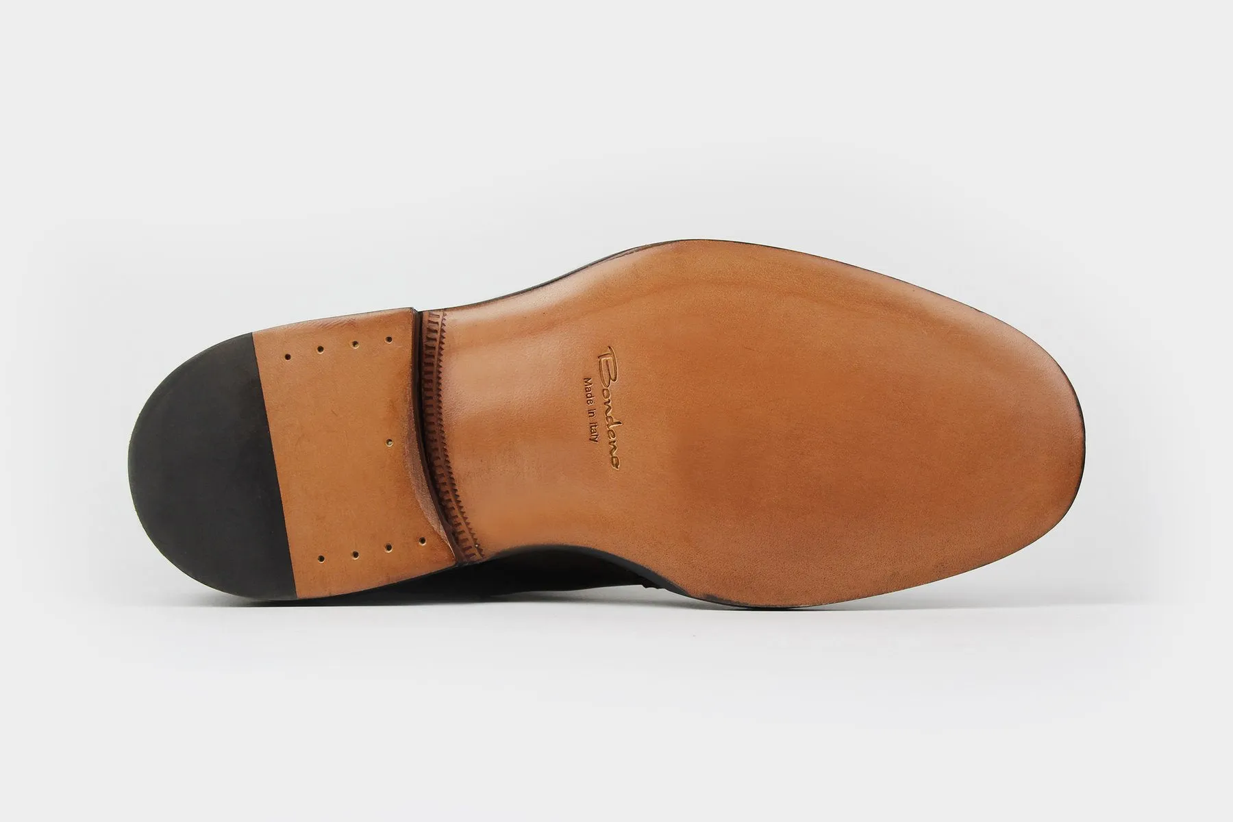 LEO • Custom Fitted Bespoke Wingtip Brogue Chelsea Boots • UMBER