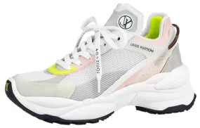 Louis Vuitton Run 55 Lifestyle sneakers, light grey/light green