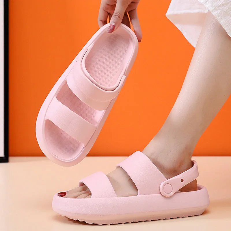Lucyever 2022 Summer Thick Platform Cloud Slippers