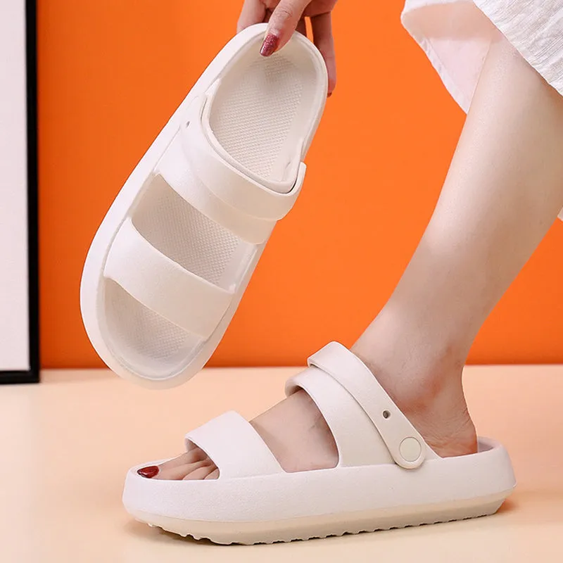 Lucyever 2022 Summer Thick Platform Cloud Slippers