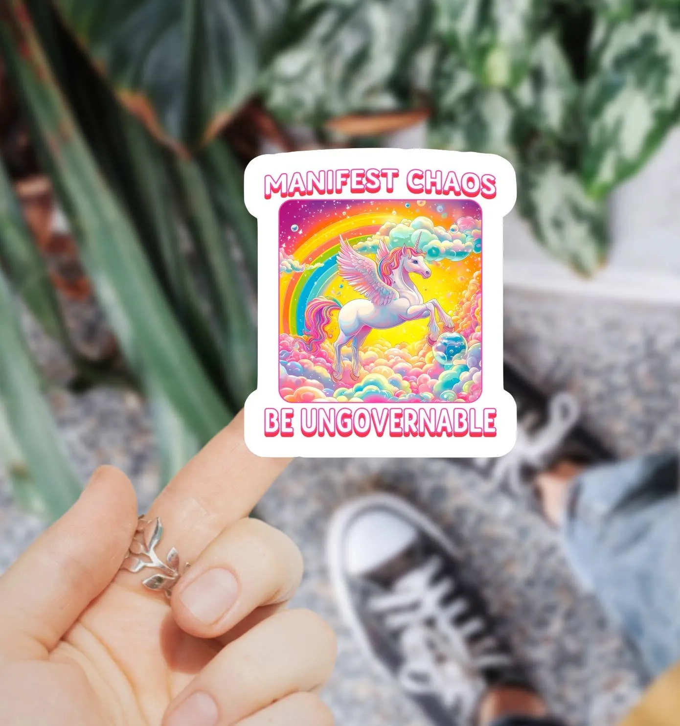 Manifest Chaos Be Ungovernable Sticker