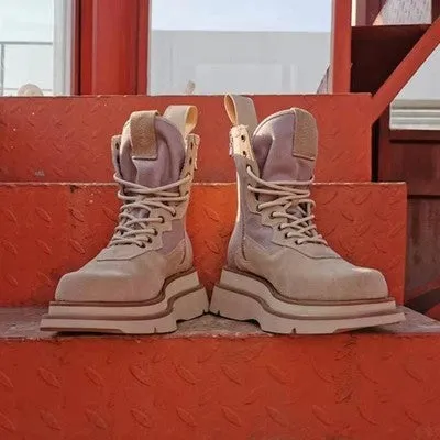 MARTINOX BROXA BRITISH STYLE HIGH TOP LEATHER BOOTS