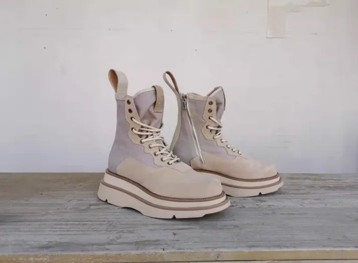 MARTINOX BROXA BRITISH STYLE HIGH TOP LEATHER BOOTS