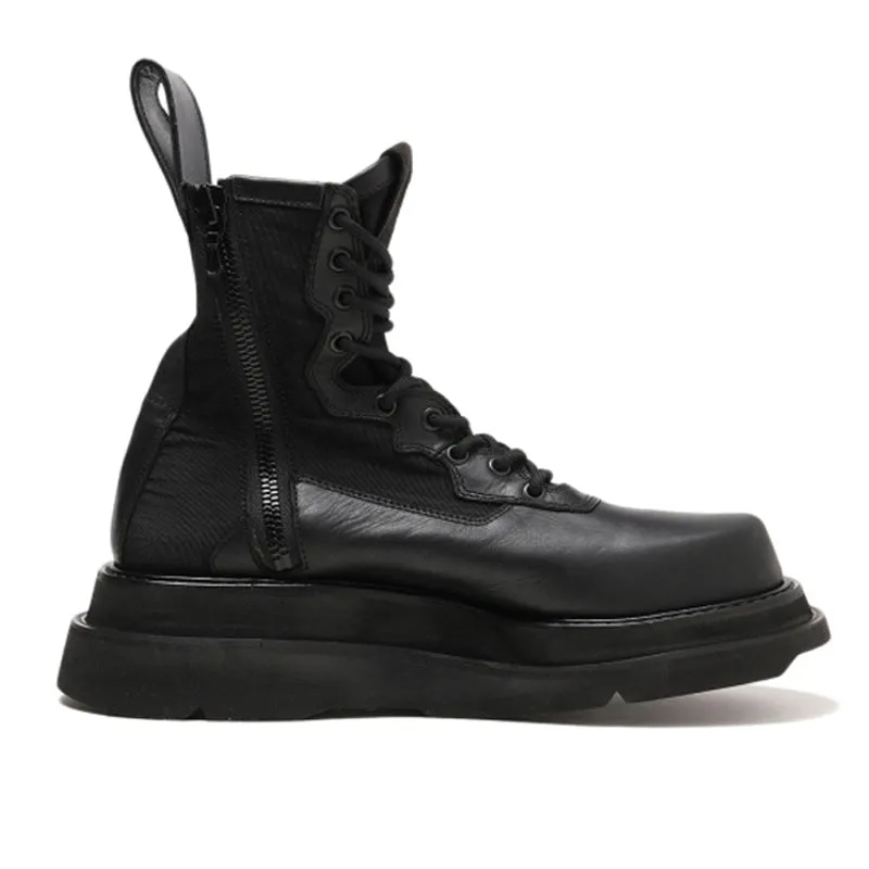 MARTINOX BROXA BRITISH STYLE HIGH TOP LEATHER BOOTS