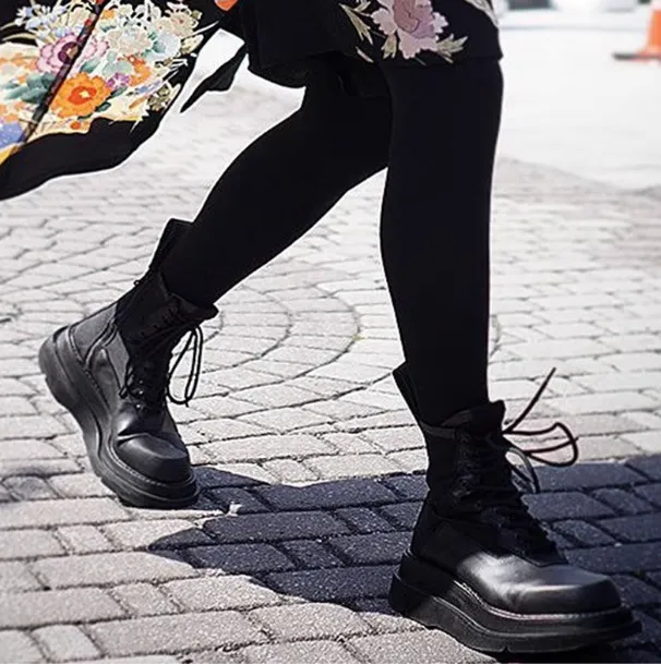 MARTINOX BROXA BRITISH STYLE HIGH TOP LEATHER BOOTS