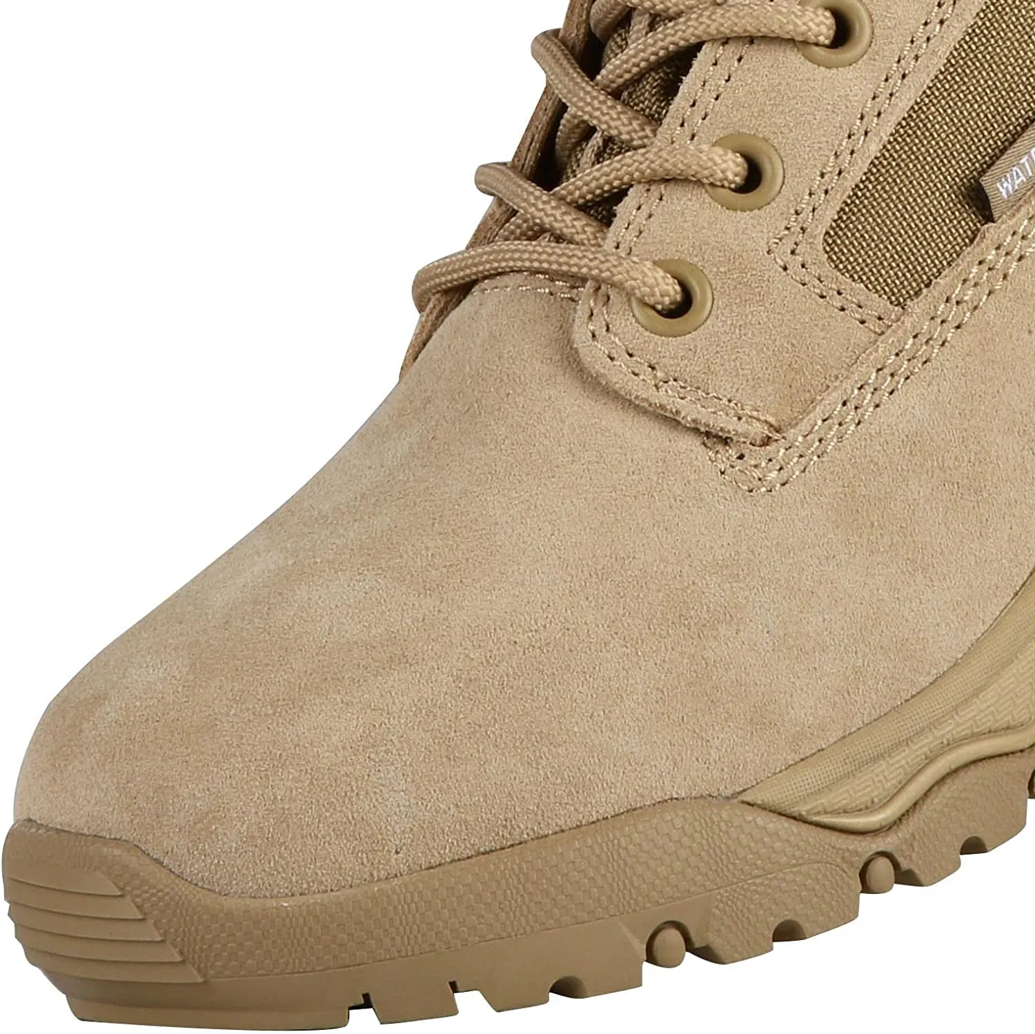 Men's Lightweight Combat Boots Durable Suede Leather Military Work Boots