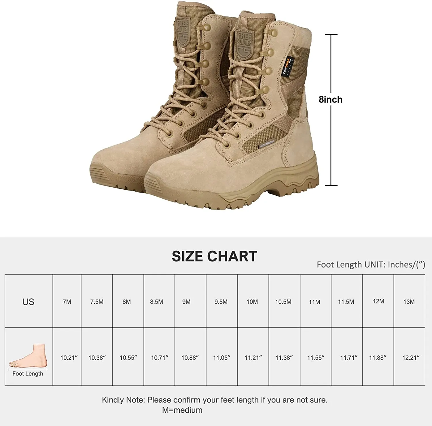 Men's Lightweight Combat Boots Durable Suede Leather Military Work Boots