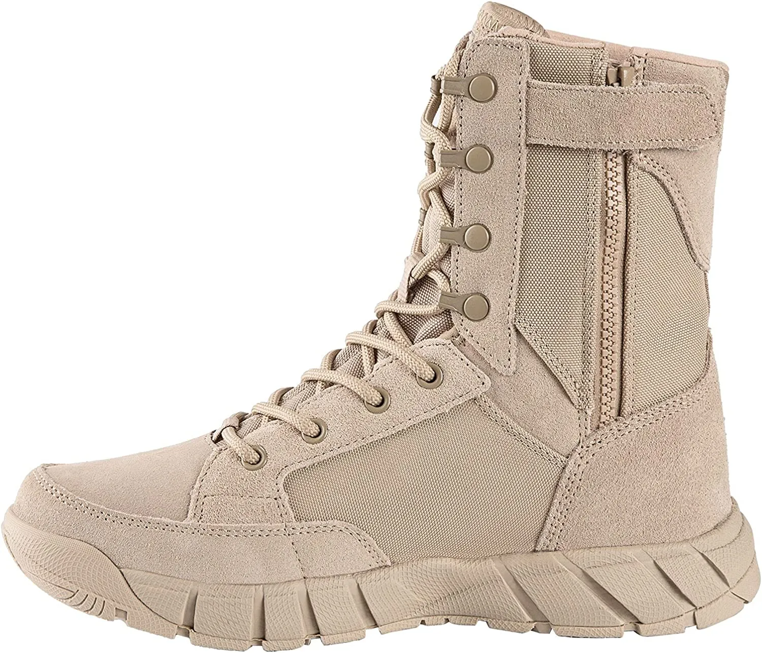 Men's Lightweight Combat Boots Durable Suede Leather Military Work Boots
