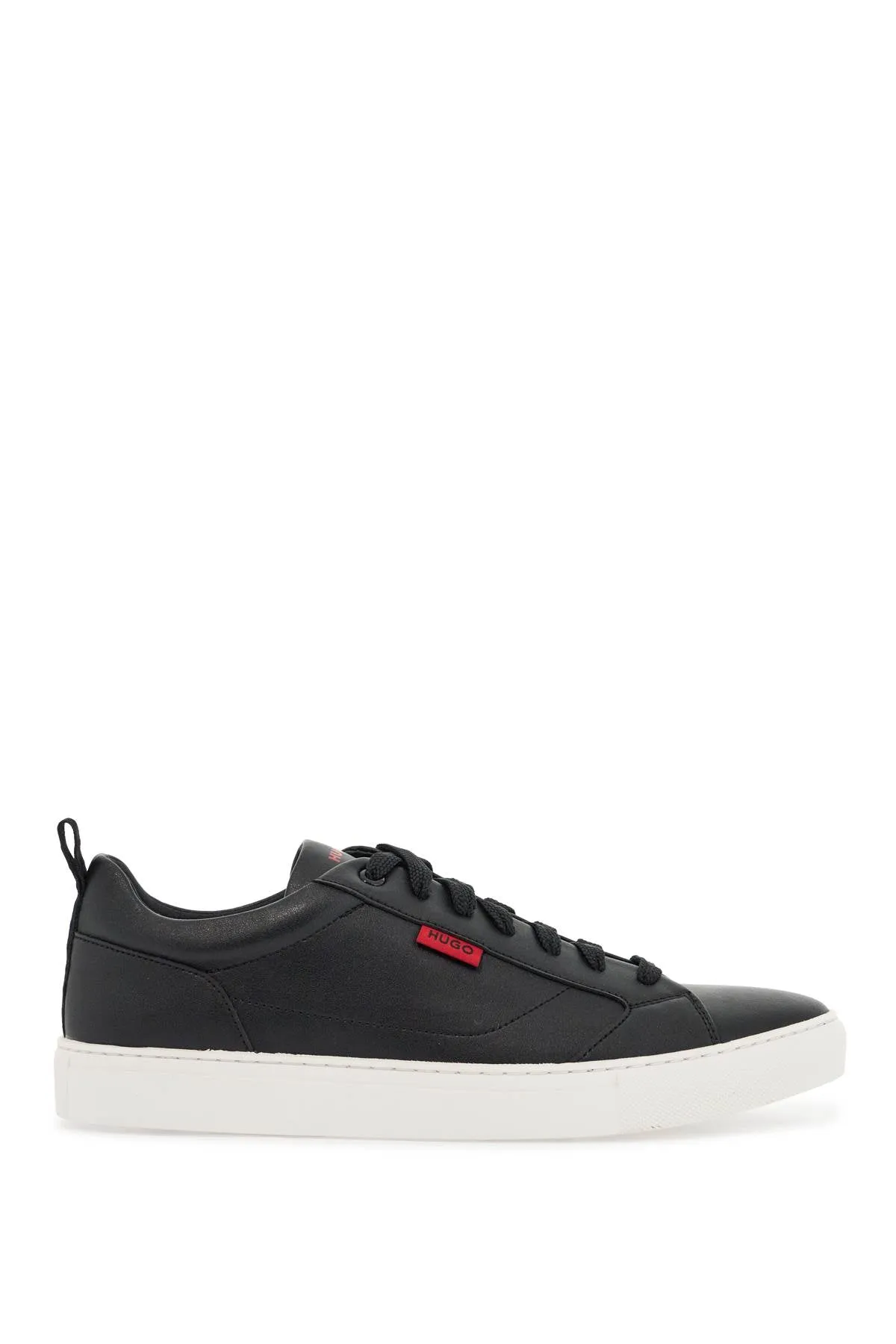 Minimalist Pattern Leather Sneakers