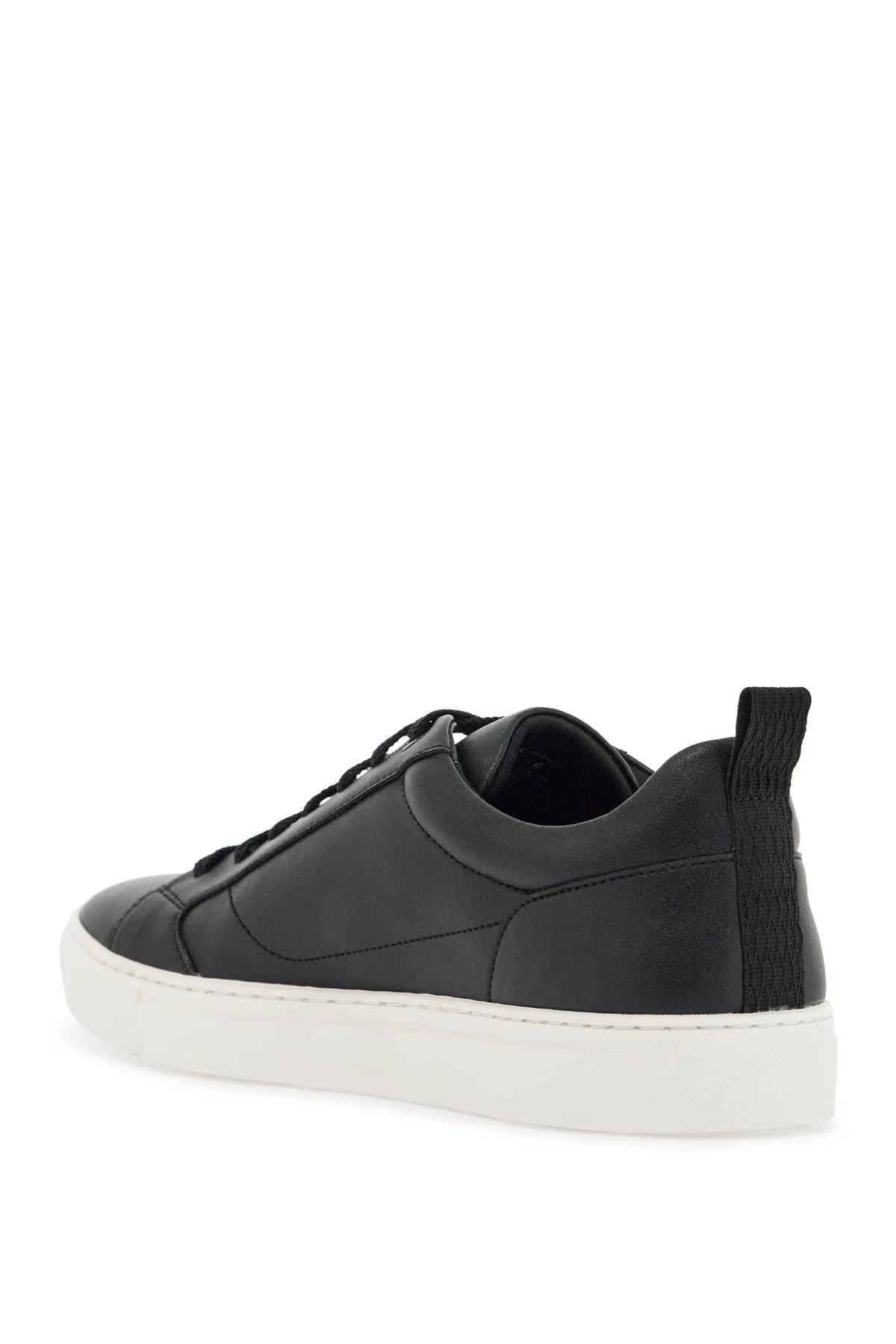Minimalist Pattern Leather Sneakers