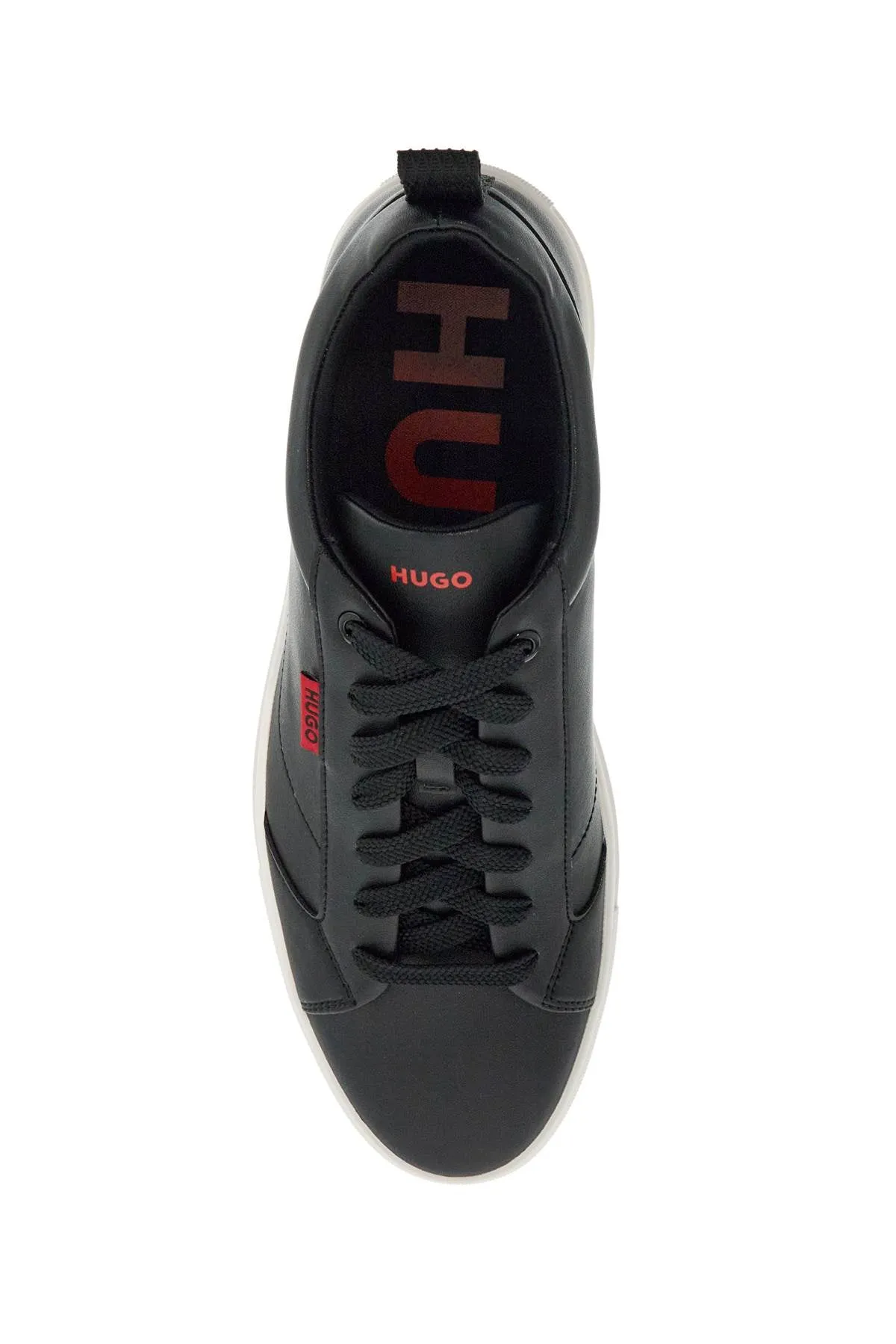 Minimalist Pattern Leather Sneakers