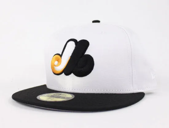 Montreal Expo 59Fifty New Era Fitted Hats (Jordan Retro 5 Gold Coin Gray Under Brim)
